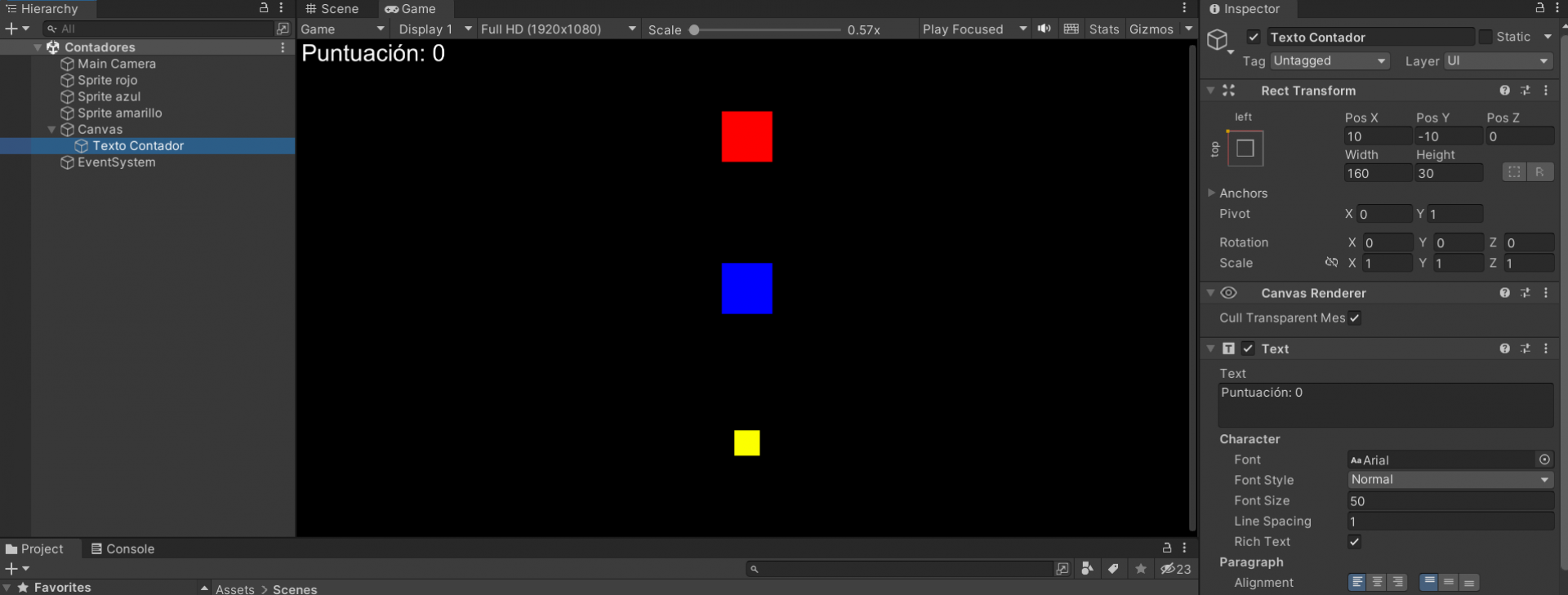20 Unity 2D - Contadores